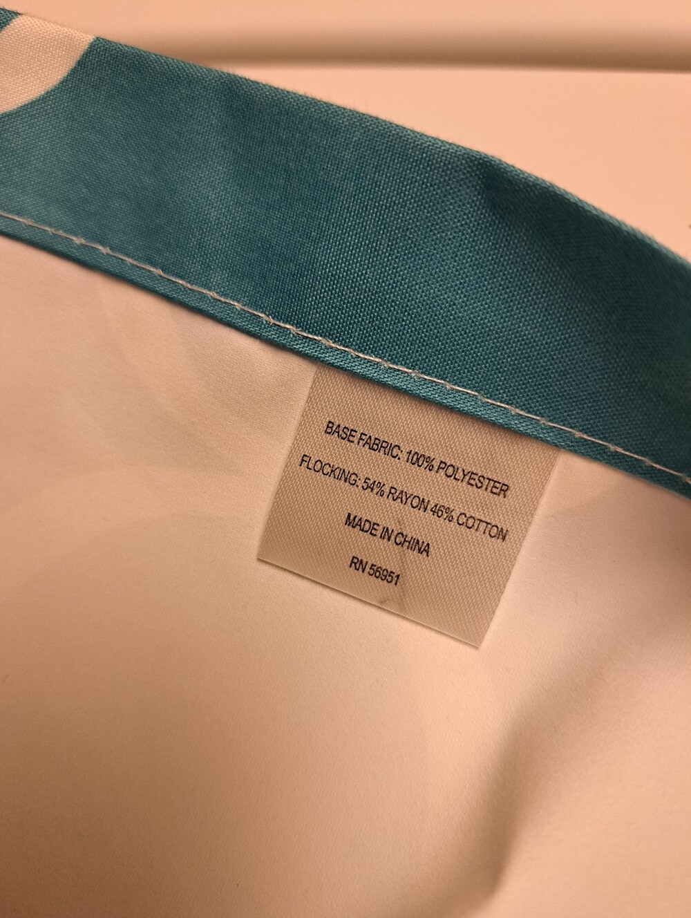 Turquiose Set Of Curtains - Picture 3 of 3
